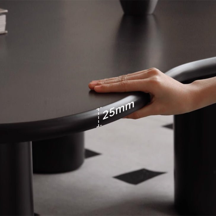 Malta Solid Rubber Wood Coffee in Charcoal Finish Table | black coffee table for NZ local | Oak Furniture Store