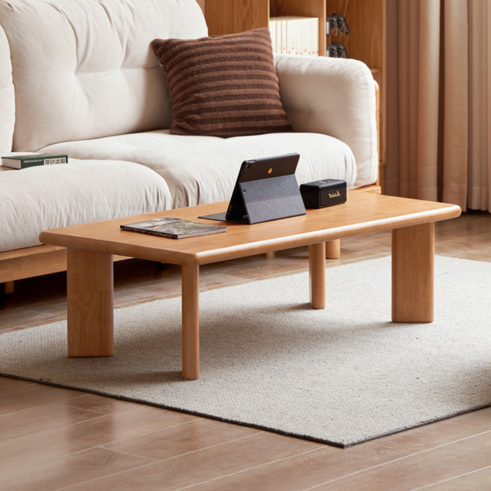 Malva Natural Solid Rubber Wood Coffee Table