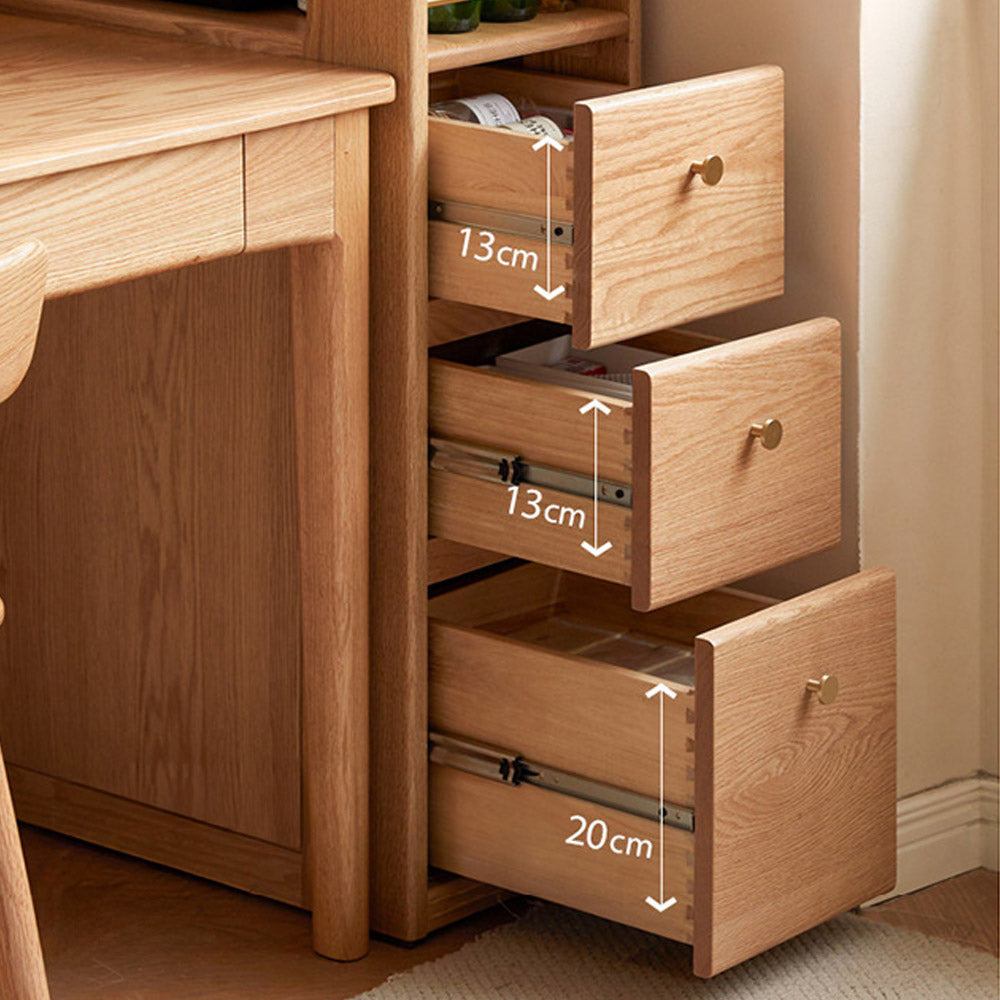 Marradi Natural Solid Oak Slim Bookcase