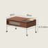 Martis Solid Boxwood Movable Coffee Table