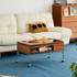 Martis Solid Boxwood Movable Coffee Table