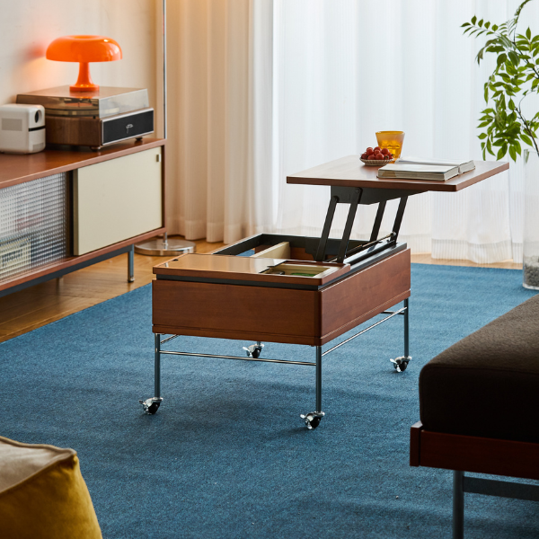 Martis Solid Boxwood Movable Coffee Table
