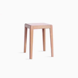 Matsue Natural Solid Wood Stacking Stool - Oak Furniture Store