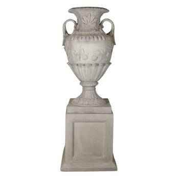 Mayfair Urn & Pedestal French Lime Wash LPAUM12