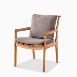 Metz Natural Solid Oak Leisure Chair - Oak Furniture Store