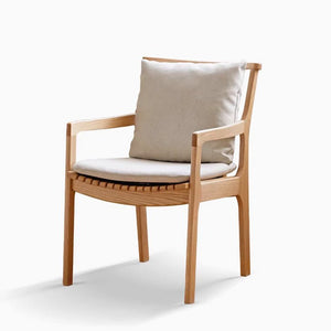 Metz Natural Solid Oak Leisure Chair - Oak Furniture Store