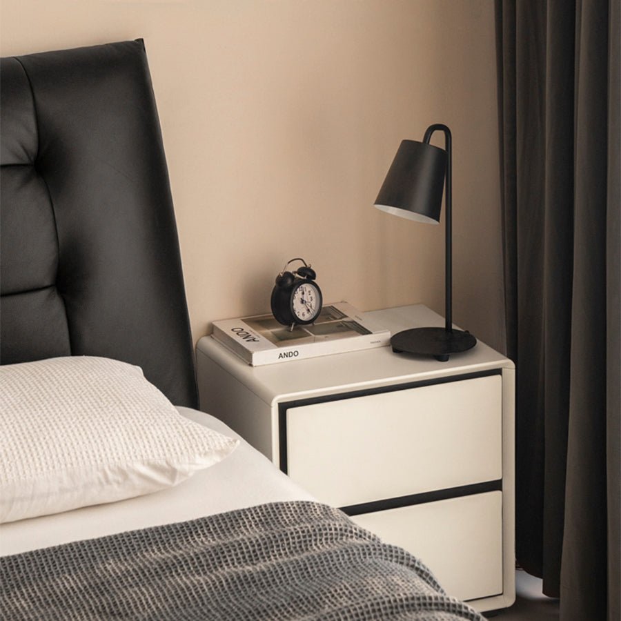 Miers Solid Rubber Wood Floor Standing Bedside Table | Oak Furniture Store