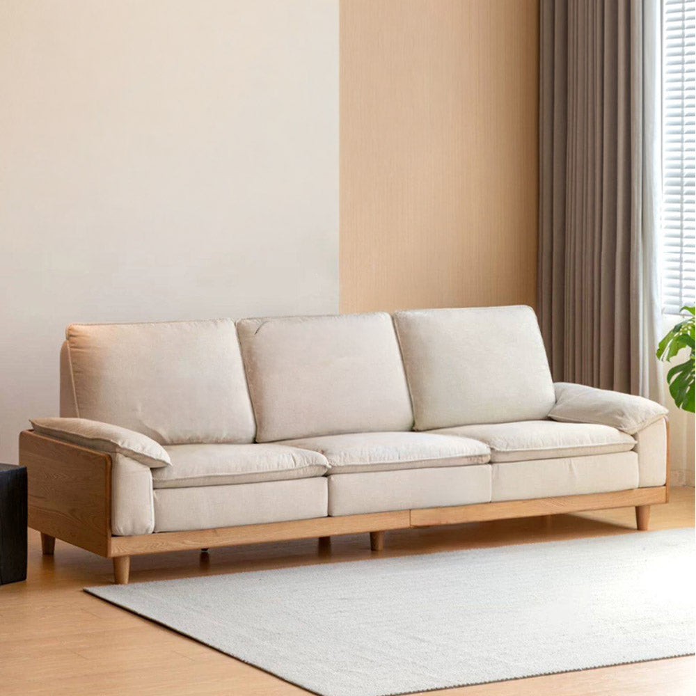 Milena Natural Solid Oak Sofa