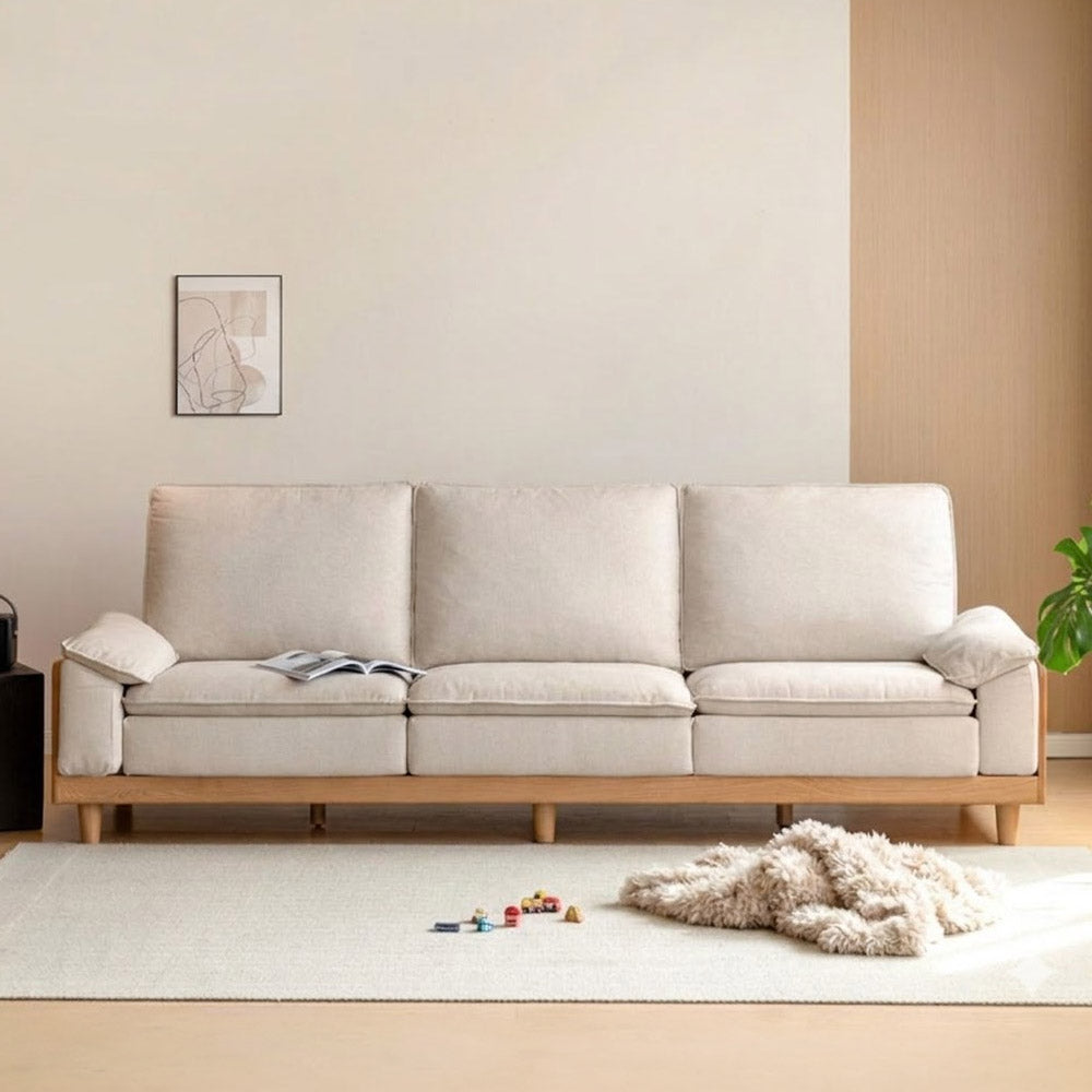 Milena Natural Solid Oak Sofa