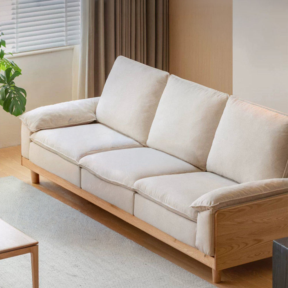 Milena Natural Solid Oak Sofa
