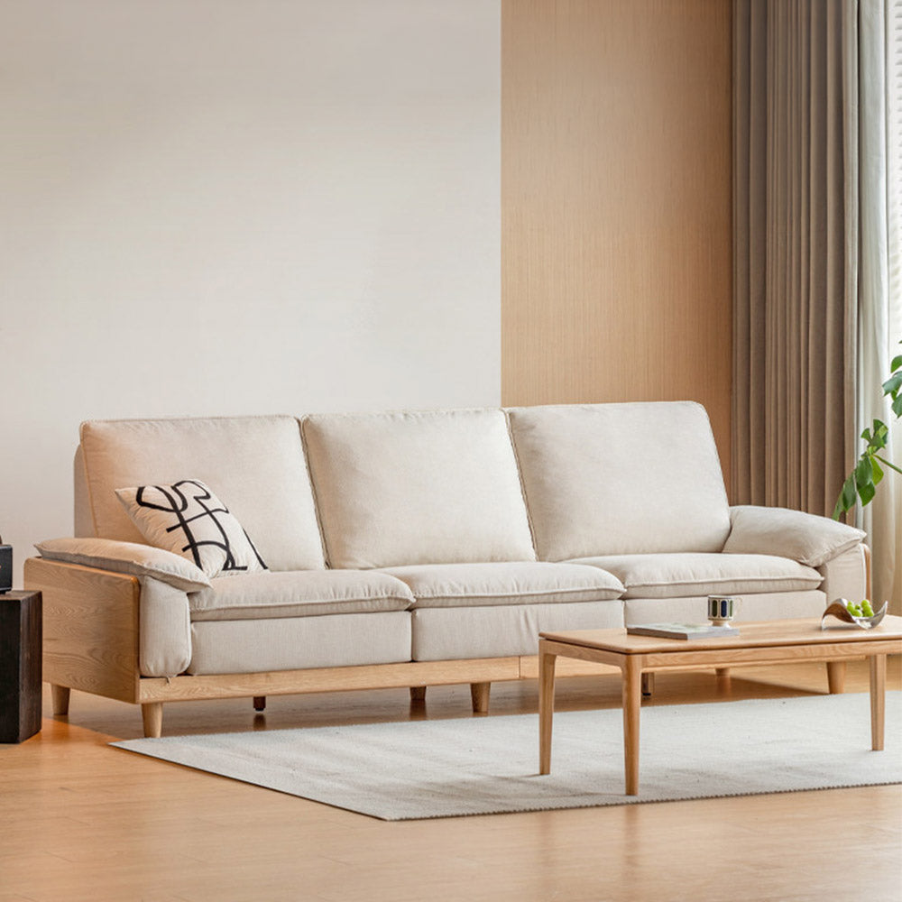 Milena Natural Solid Oak Sofa