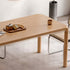 Ming Natural Solid Ash Large Dining Table