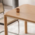 Ming Natural Solid Ash Large Dining Table