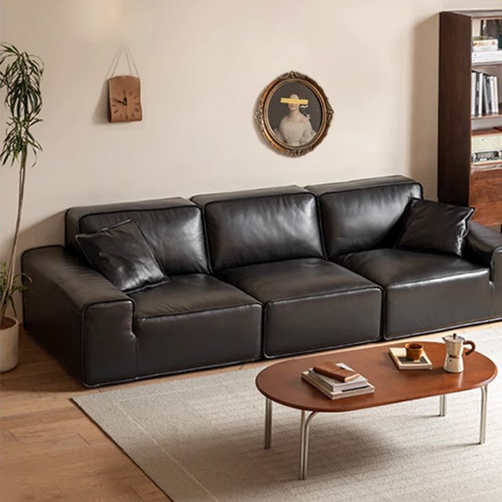 Mionden Genuine Leather Sofa - Oak Furniture Store