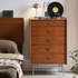 Mokpo Solid Boxwood 5 Drawers Tall Boy