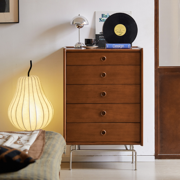 Mokpo Solid Boxwood 5 Drawers Tall Boy
