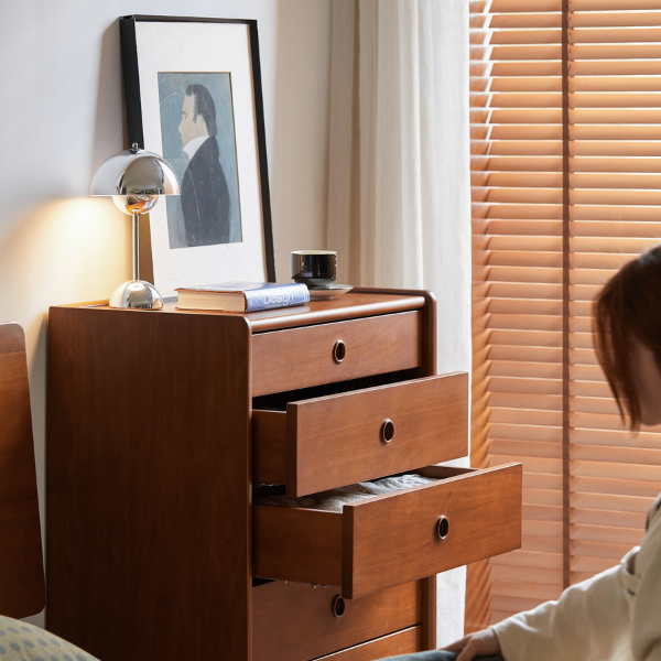 Mokpo Solid Boxwood 5 Drawers Tall Boy