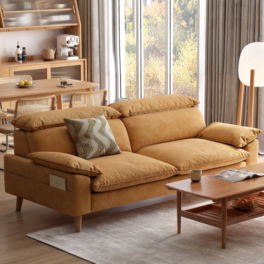 Mork Corduroy Fabric Sofa | Oak Furniture Store