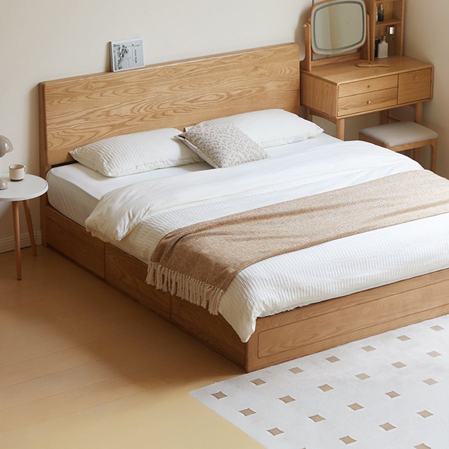Mosby Solid Ash Box Body Bed Frame | Oak Furniture Store