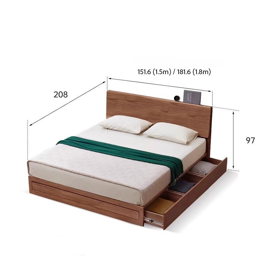 Mosby Solid Ash Box Body Bed Frame | Oak Furniture Store