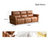 Muros Genuine Leather Electric Recliner Sofa