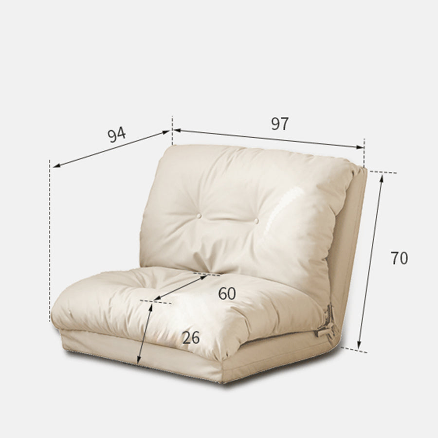 Nagoya Corduroy Plush Creamy Sofa Bed