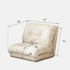 Nagoya Corduroy Plush Creamy Sofa Bed