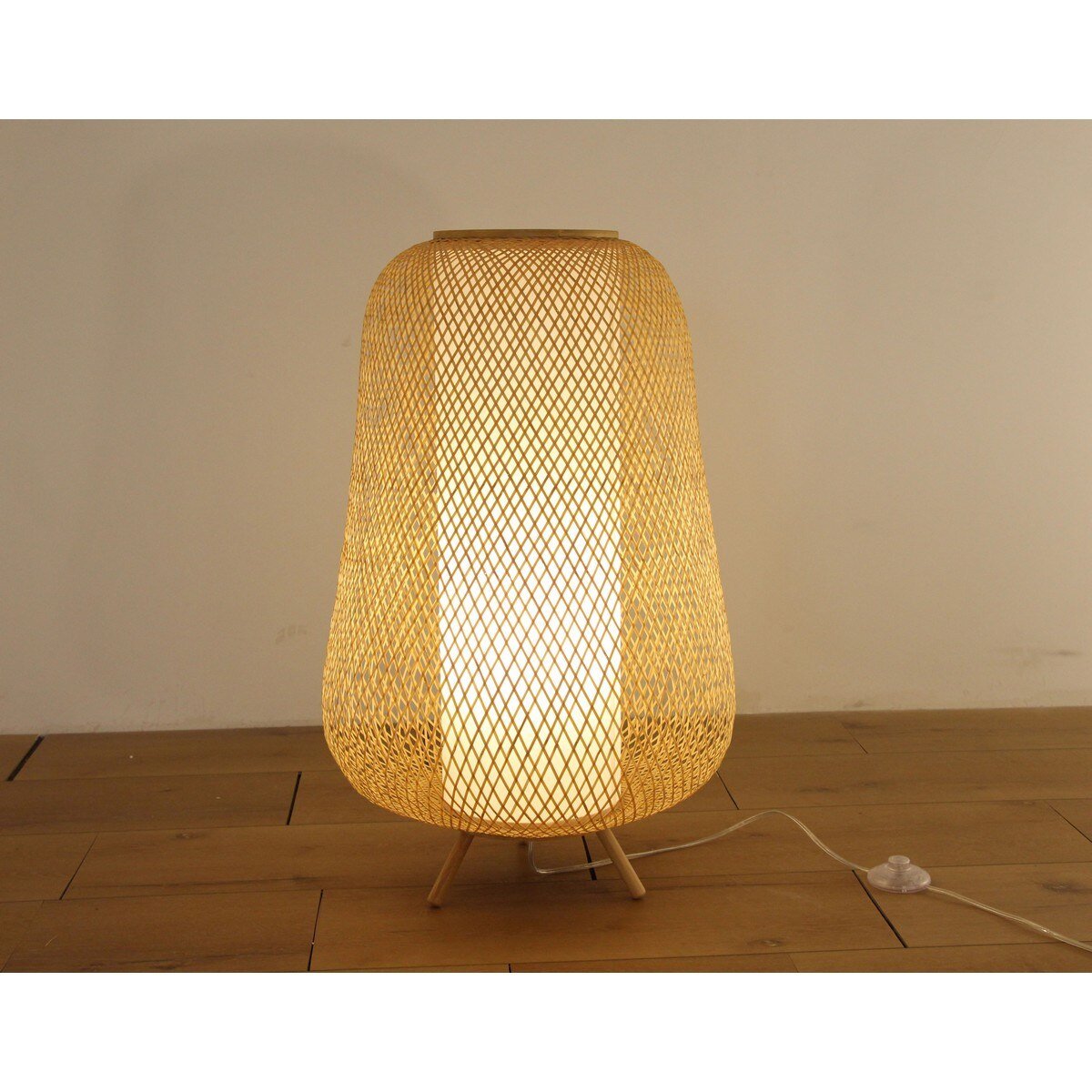 Natural Bamboo Elegance Floor Lamp – Oak Furniture Store New Zealand