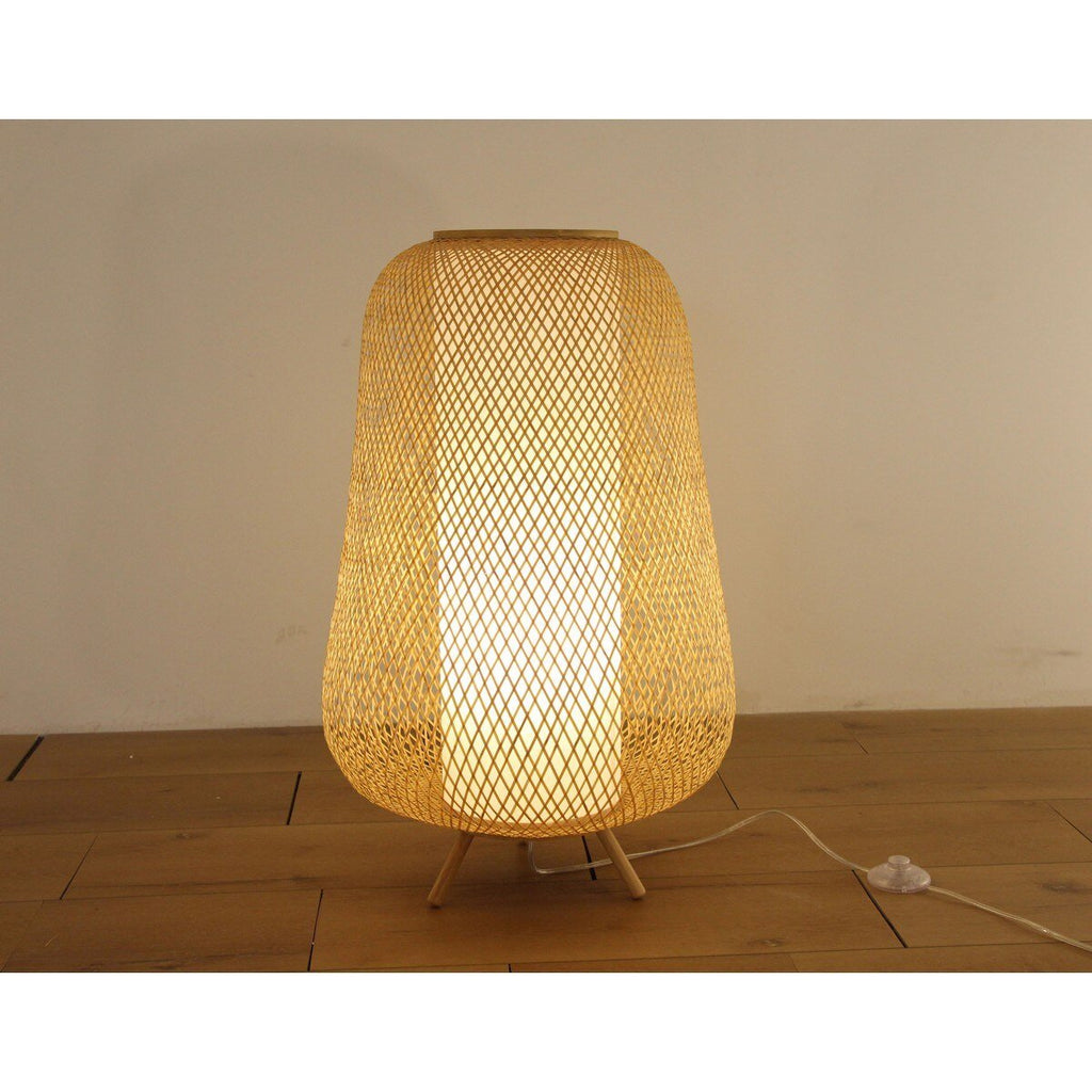 Natural Bamboo Elegance Floor Lamp RYL2014 - Oak Furniture Store