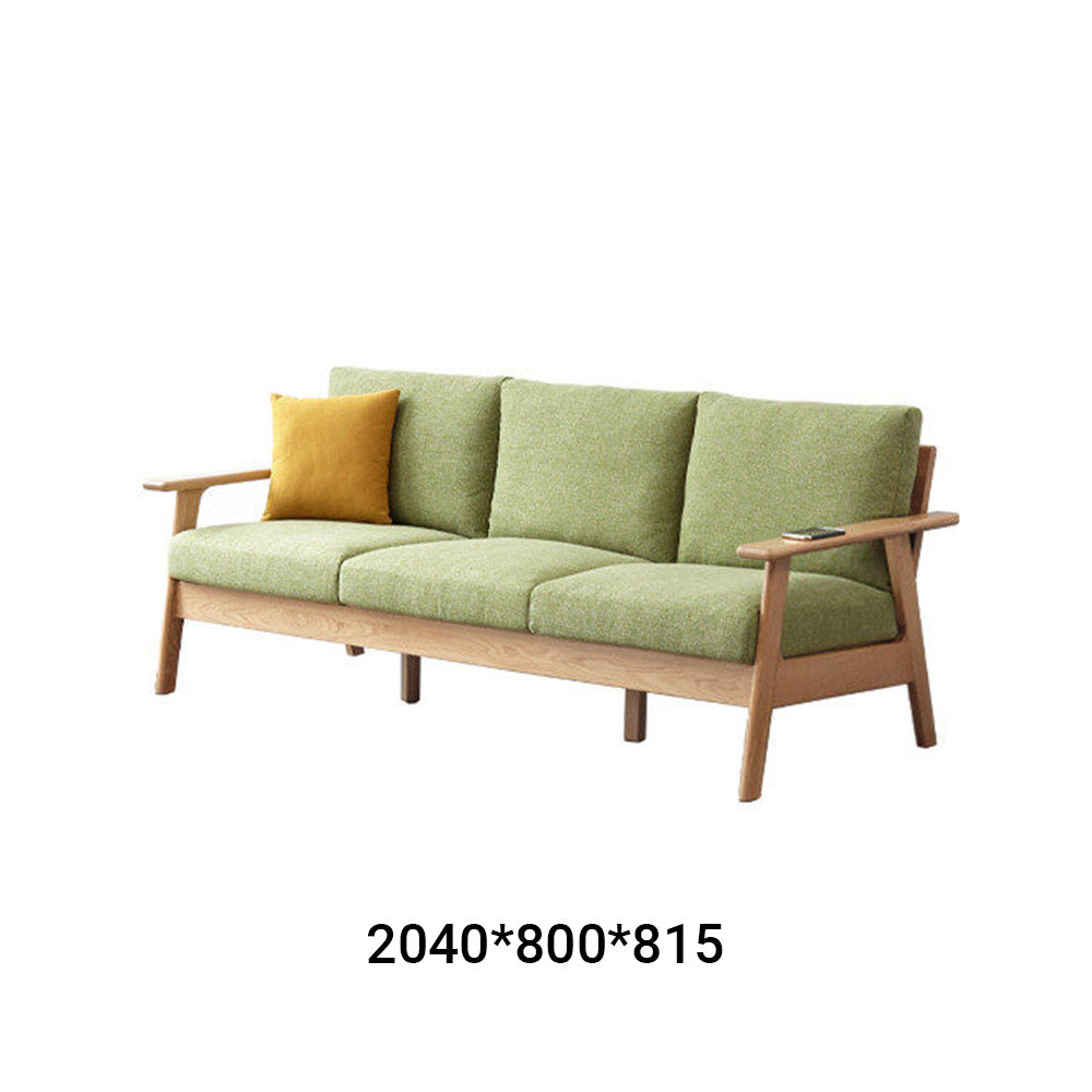 Nayoro Natural Solid Oak Seat Sofa