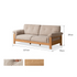 Neuffen Natural Solid Ash Chenille Sofa