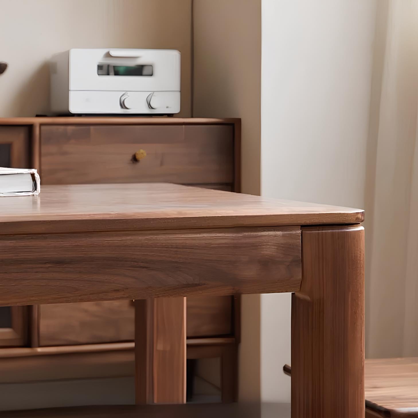 Newark Natural Solid Walnut Large Dining Table