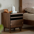 Newry Natural Solid Walnut Bedside Table
