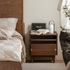 Newry Natural Solid Walnut Bedside Table