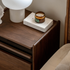 Newry Natural Solid Walnut Bedside Table