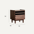 Newry Natural Solid Walnut Bedside Table