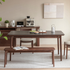 Newry Natural Solid Walnut Dining Bench
