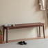 Newry Natural Solid Walnut Dining Bench