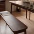 Newry Natural Solid Walnut Dining Bench
