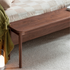 Newry Natural Solid Walnut Dining Bench