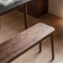 Newry Natural Solid Walnut Dining Bench
