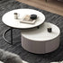 Nora Solid Coffee Table Set | nesting round coffee table with marble top for NZ family | Oak Furniture Store