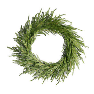 Nordmann Fir Wreath 56CM FXW718 | Oak Furniture Store