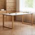 Ancona Natural Solid Oak Dining Table with Ceramic Top