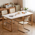 Ancona Natural Solid Oak Dining Table with Ceramic Top