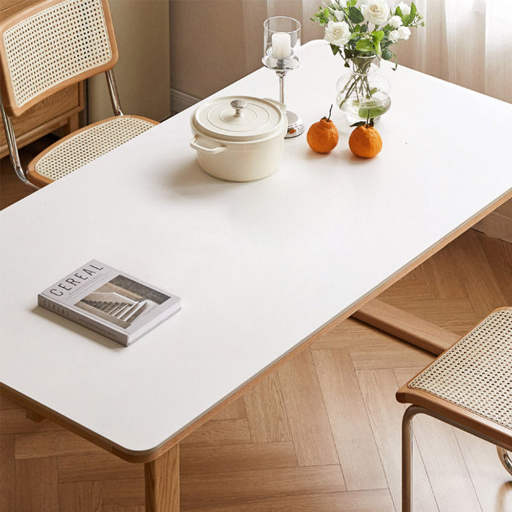 Ancona Natural Solid Oak Dining Table with Ceramic Top