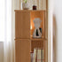 Nerola Natural Solid Beech Rotating Bookshelf
