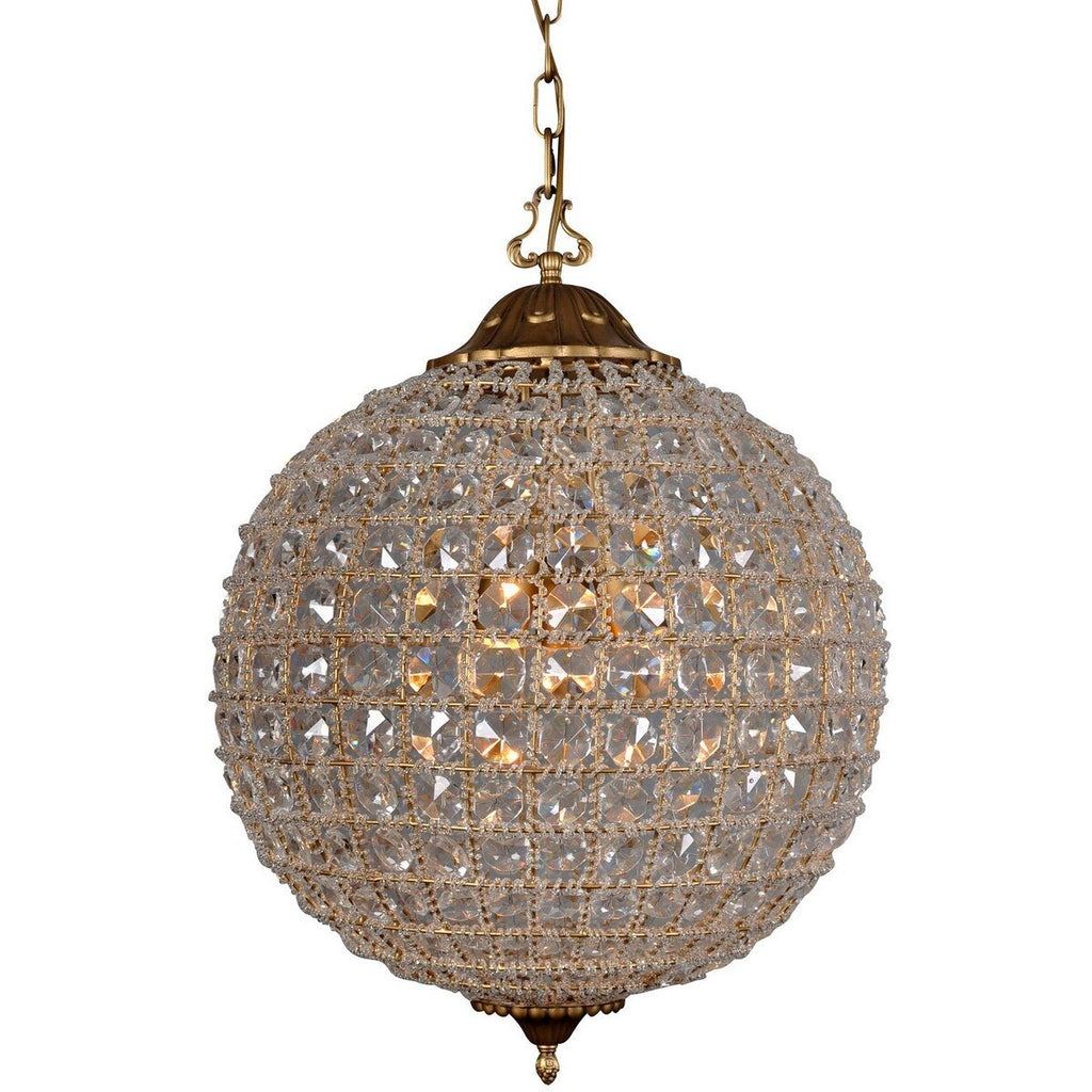 Orb Antique Chandelier Light RRL4006 - Oak Furniture Store