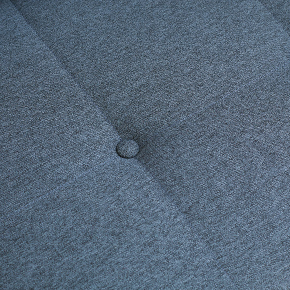 Orune compact fabric sofa bed with adjustable backrest, polyester upholstery and beech wood legs.