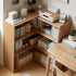 Orvieto Natural Solid Oak Extending Turning Bookcase